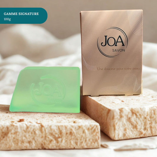 Savon Concombre Joa Savon gamme Signature 100g avec packaging élégant