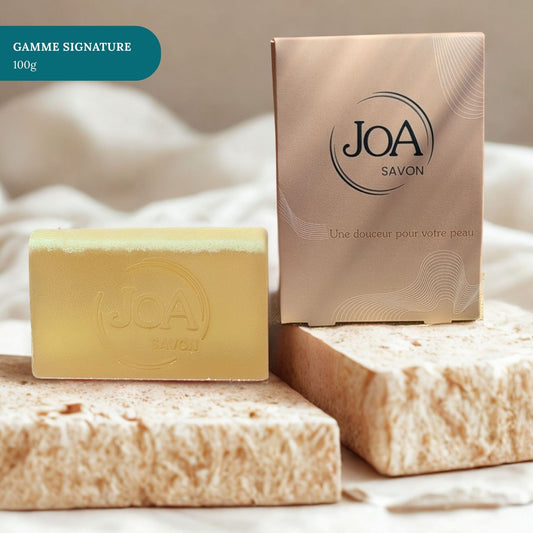 Savon Soufre Joa Savon gamme Signature 100g avec packaging élégant