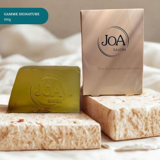 Savon Aloe Vera Joa Savon gamme Signature 100g avec packaging élégant