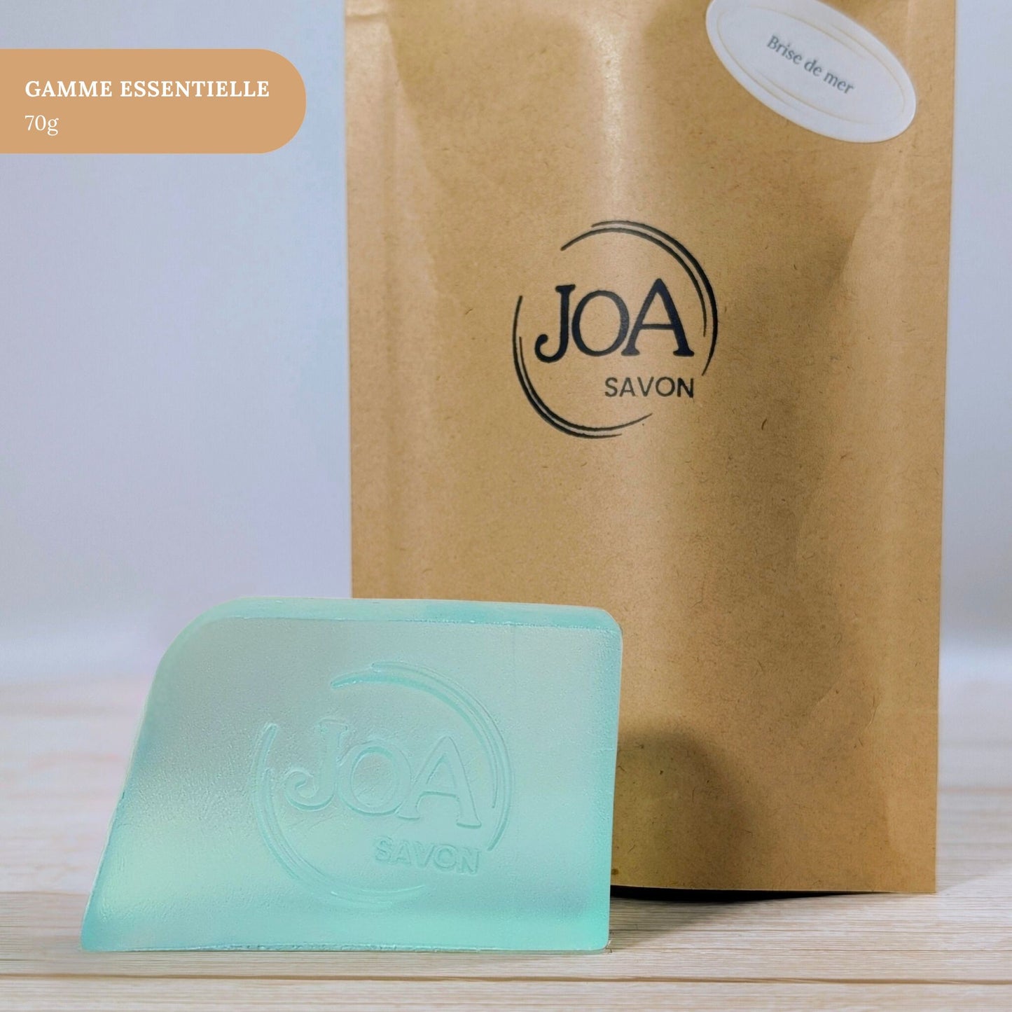 Savon Brise de Mer Joa Savon gamme Essentielle 70g avec packaging minimaliste