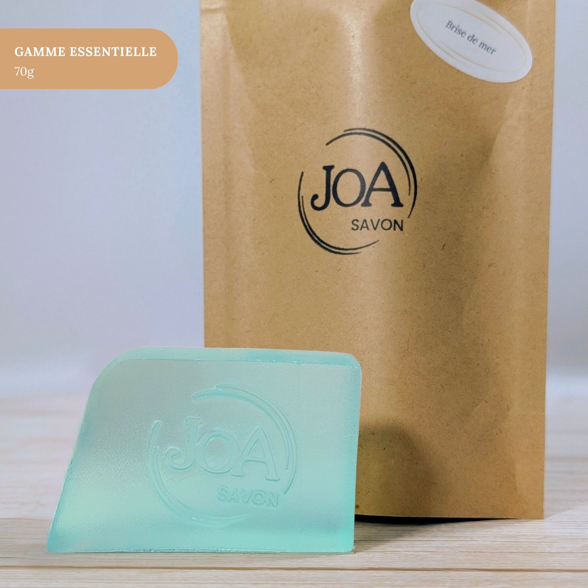 Savon Brise de Mer Joa Savon gamme Essentielle 70g avec packaging minimaliste