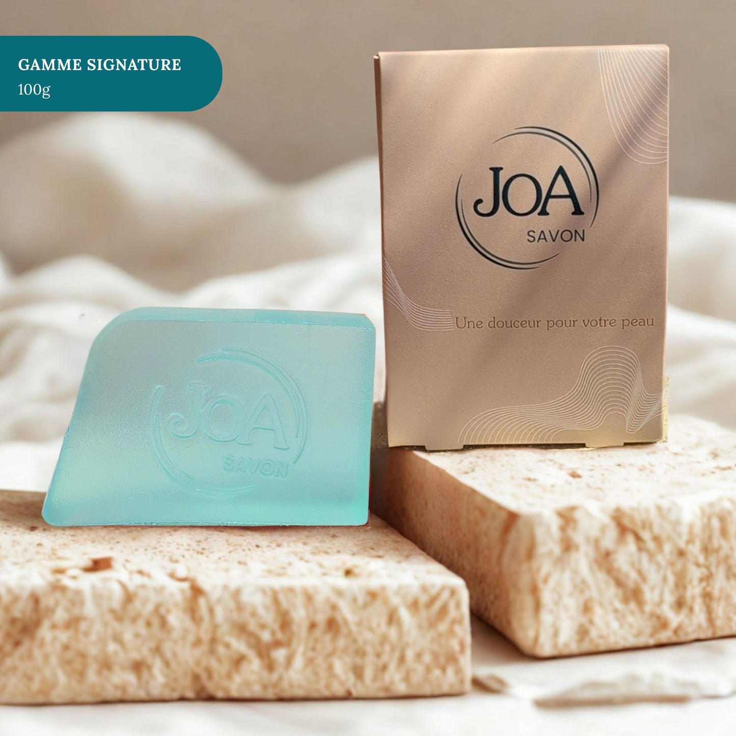 Savon Brise de Mer Joa Savon gamme Signature 100g avec packaging élégant