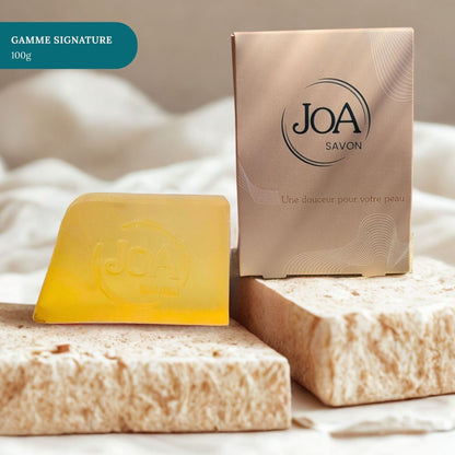 Savon Fleur d’Oranger Joa Savon gamme Signature 100g avec packaging élégant