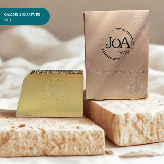 Savon Fruit de la Passion Joa Savon gamme Signature 100g avec packaging élégant