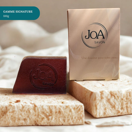Savon Havane Vanille Joa Savon gamme Signature 100g avec packaging élégant