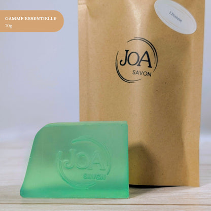 Savon L’Homme Joa Savon gamme Essentielle 70g avec packaging minimaliste