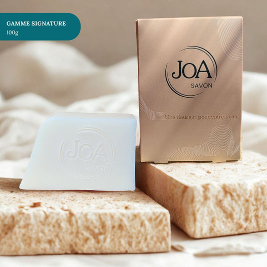Savon Miel Joa Savon Signature 100g avec packaging, parfum miel gourmand
