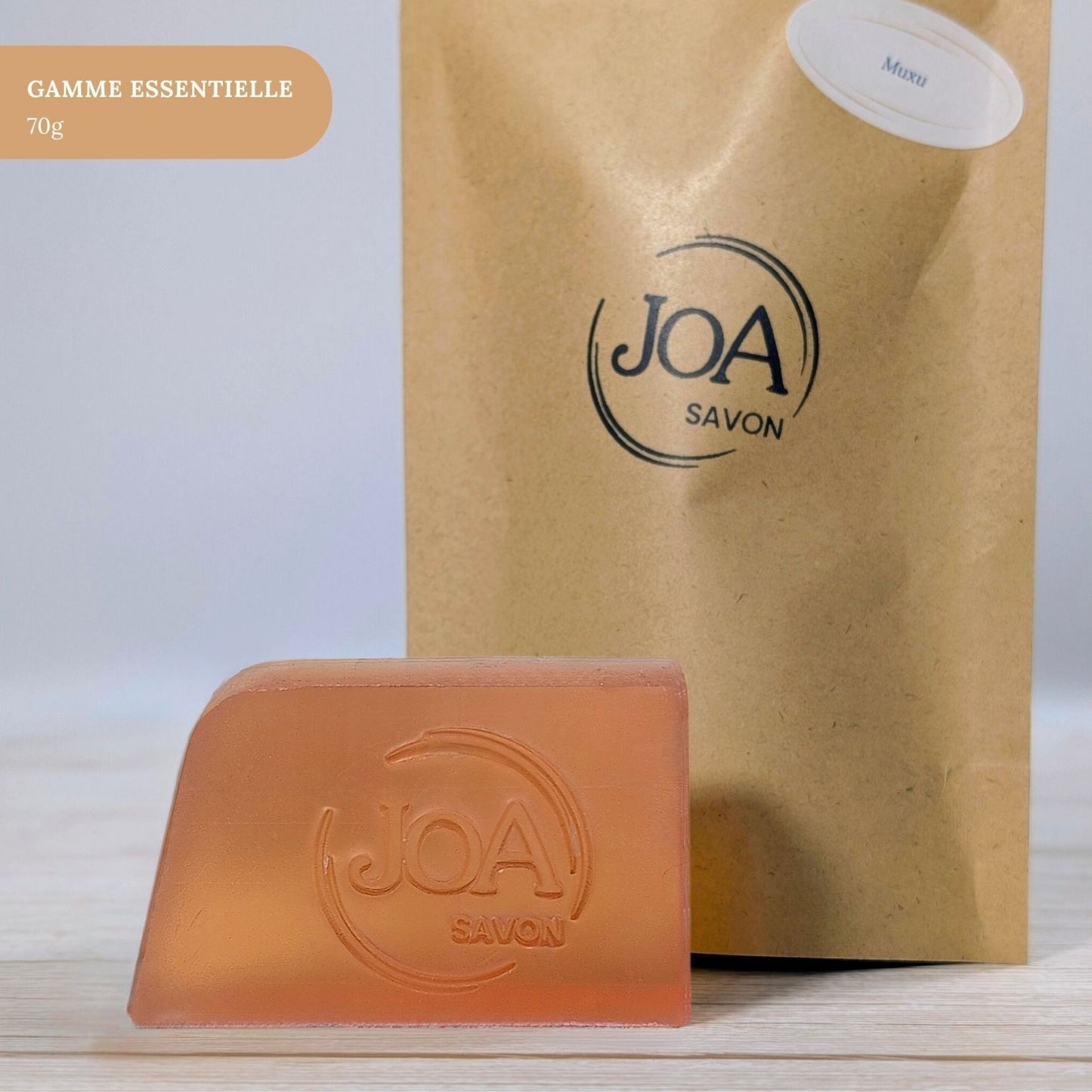 Savon Muxu Joa Savon gamme Essentielle 70g avec packaging minimaliste