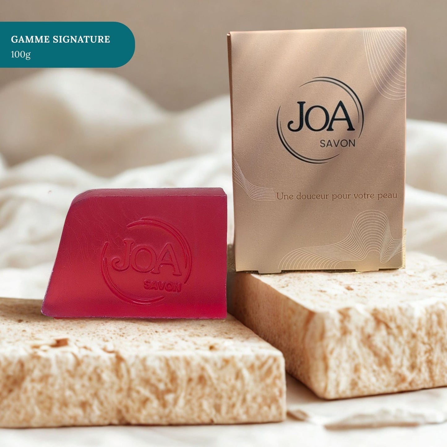 Savon Oud Joa Savon gamme Signature 100g avec packaging élégant