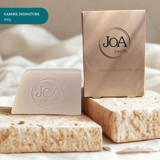 Savon Talc Joa Savon gamme Signature 100g avec packaging élégant