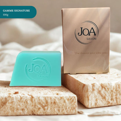 Savon Verveine Basilic Joa Savon gamme Signature 100g avec packaging élégant
